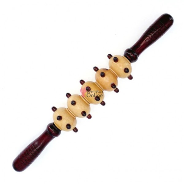 Accesoriu Roller din lemn pentru masaj cu 5 discuri ROL06